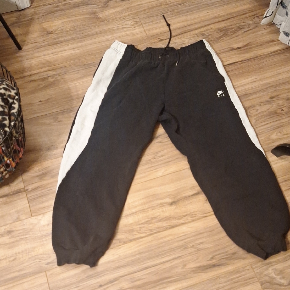 Nike Black and White Joggers